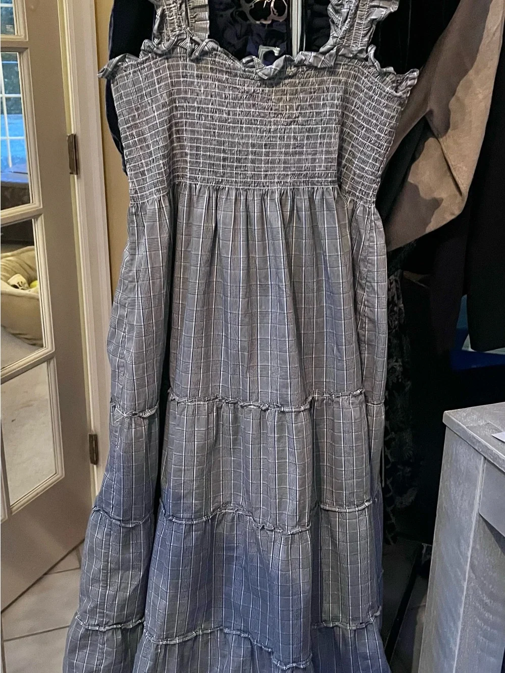 Hill House Ellie Nap Dress - Blue Plaid - XL - Picture 2 of 3